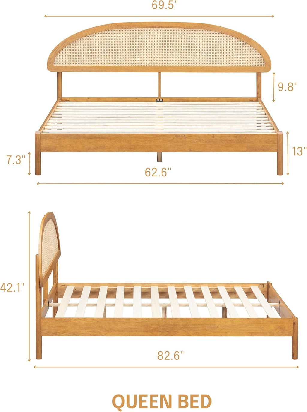 Gem Wooden Bed Frame