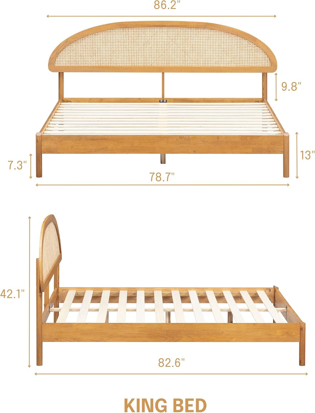 Gem Wooden Bed Frame