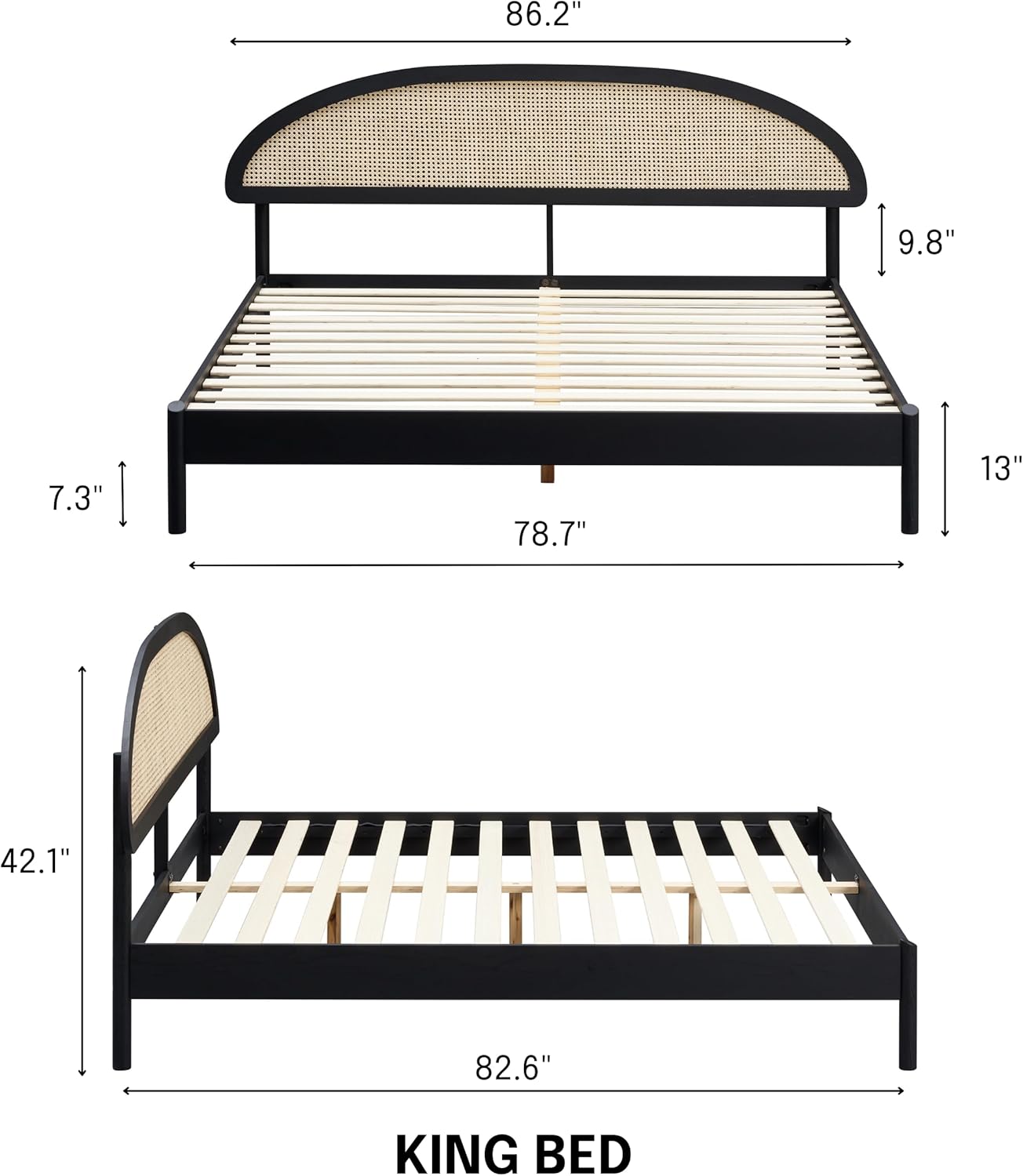 Gem Wooden Bed Frame