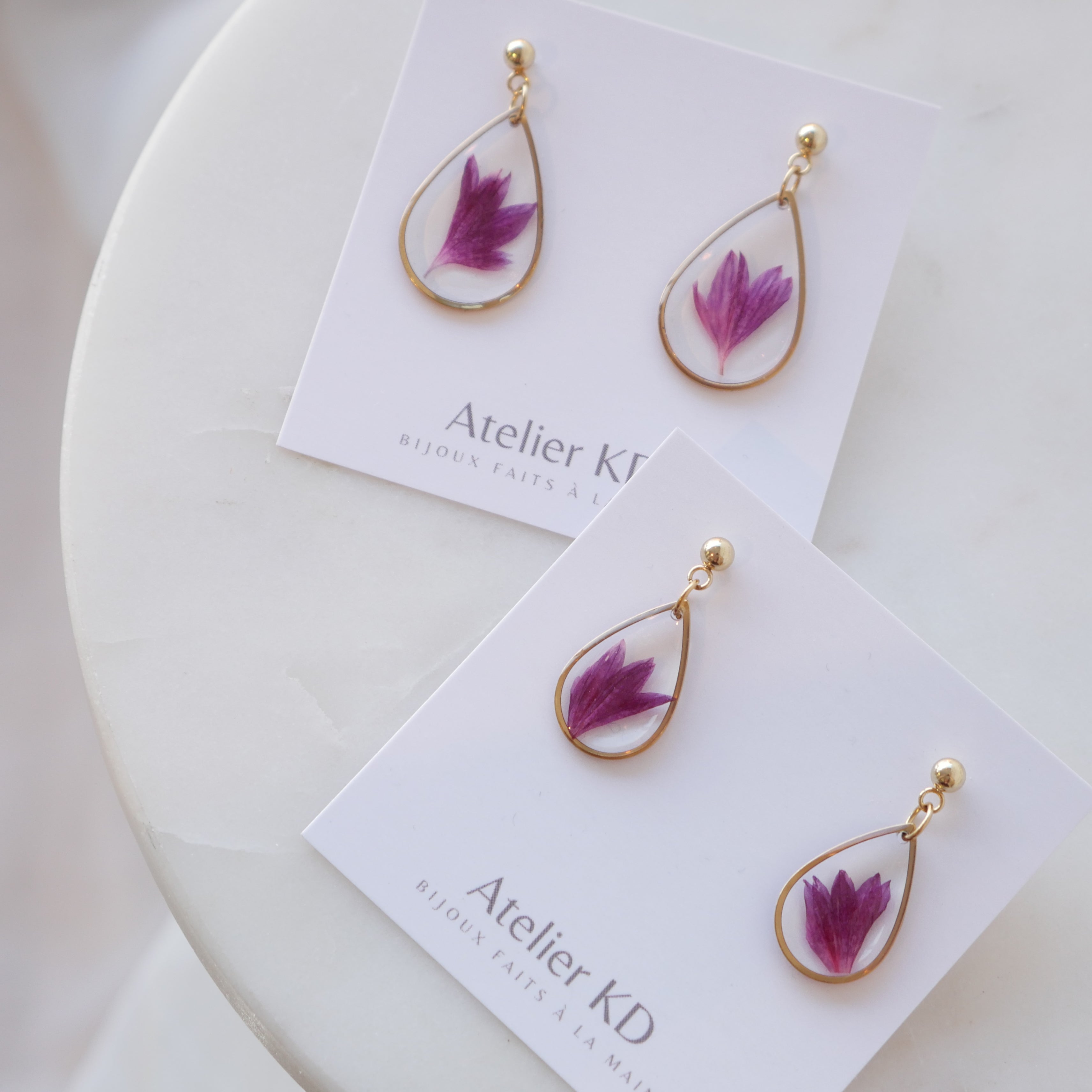 Boucles d'oreilles - goutte