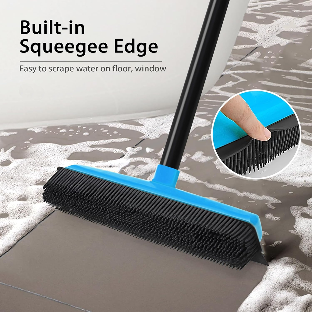 Rubber Pet Hair Broom cleans up pet hair