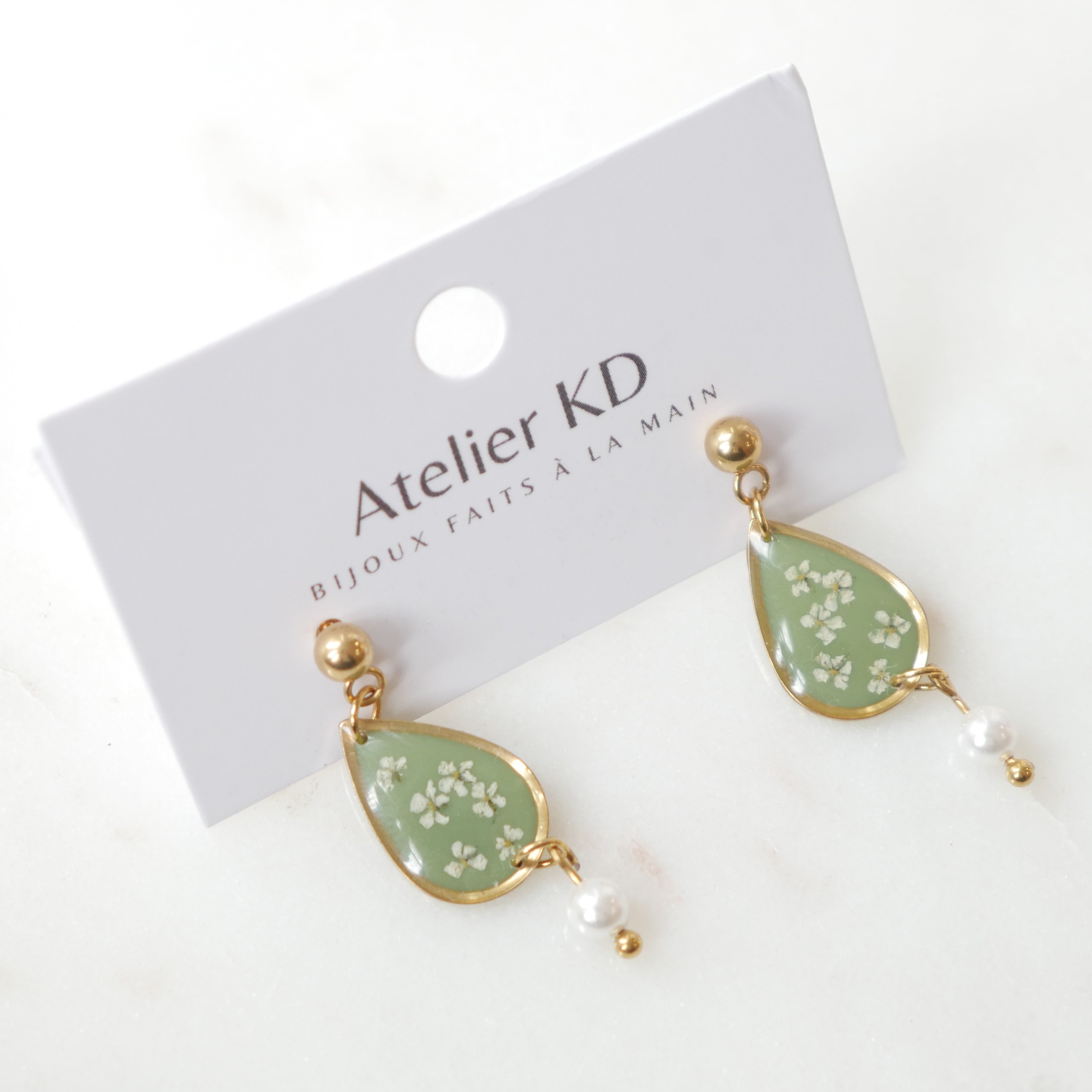 Boucles d'oreilles Perla - goutte 16mm - Édition spéciale automne 2025