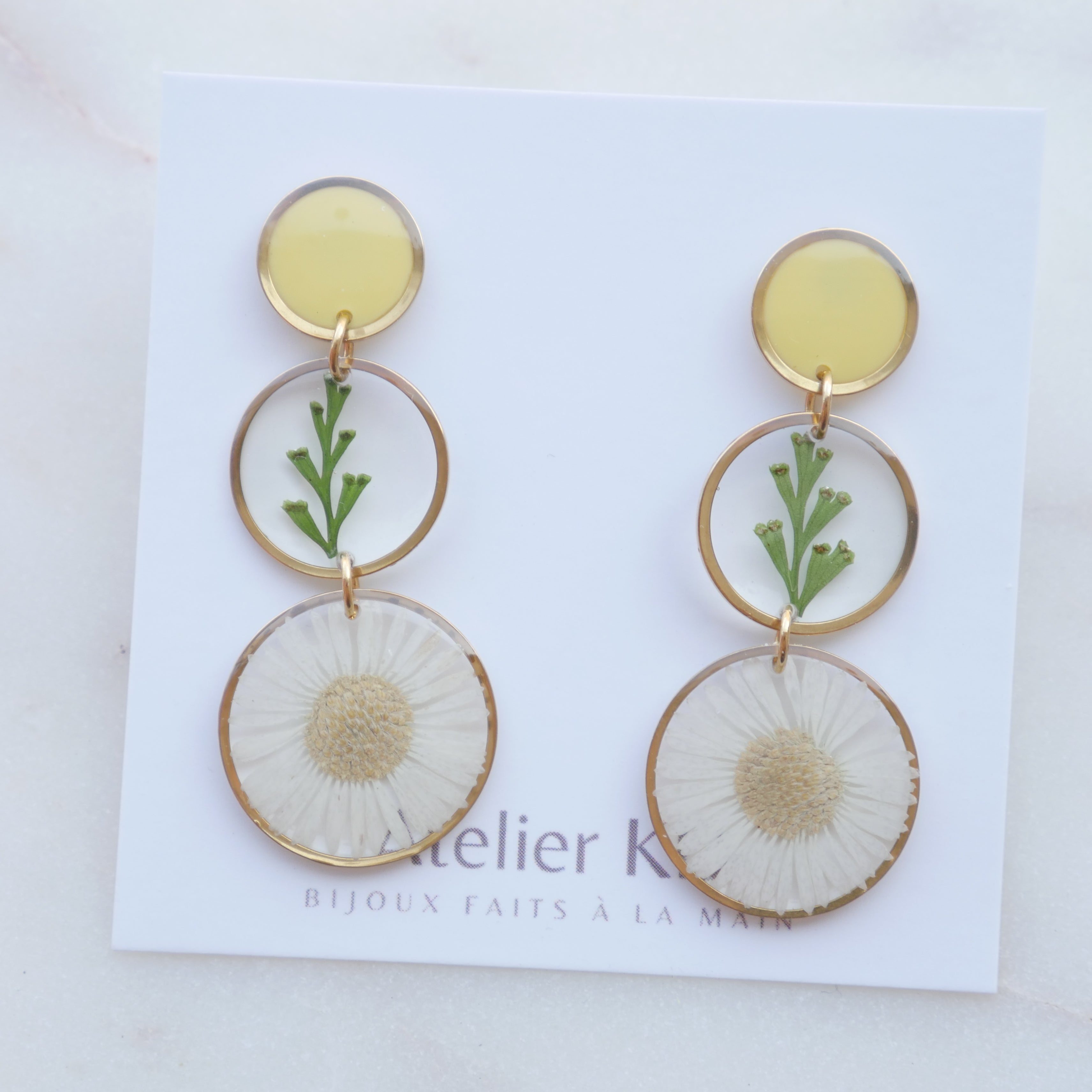 Boucles d'oreilles trio - rond