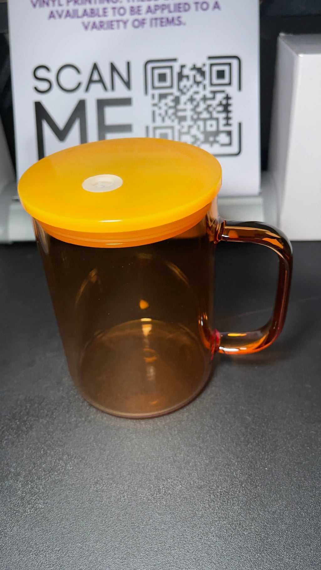 Blank Jelly Libby Glass Mug 10oz - Customizable with Vinyl & UV DTF