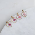 Boucles d'oreilles Gigi - coeur (moyen 15mm)