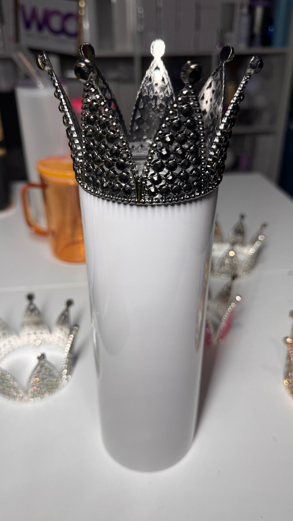 Tumbler Crown - Sparkle Rhinestone Topper