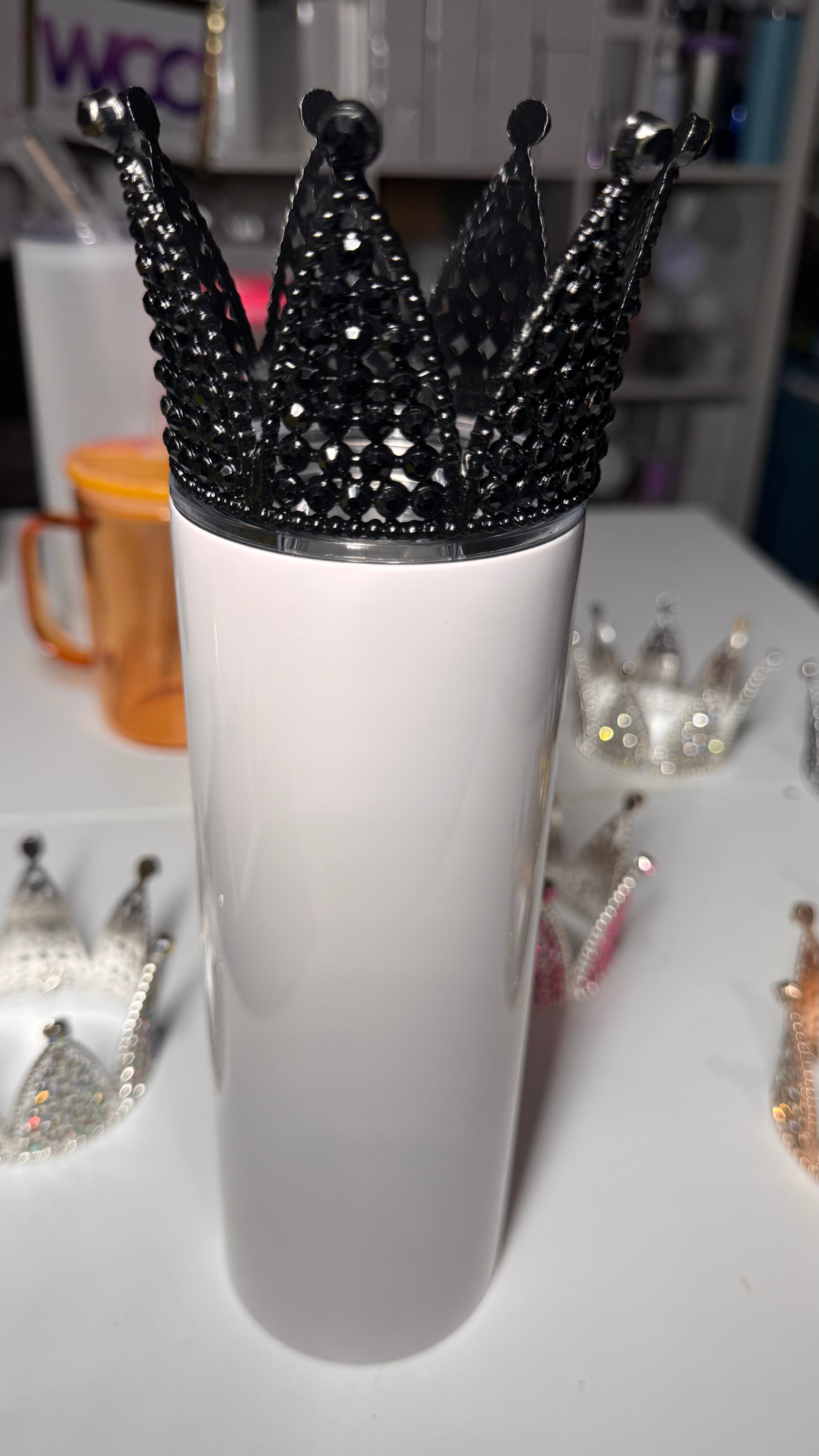 Tumbler Crown - Sparkle Rhinestone Topper
