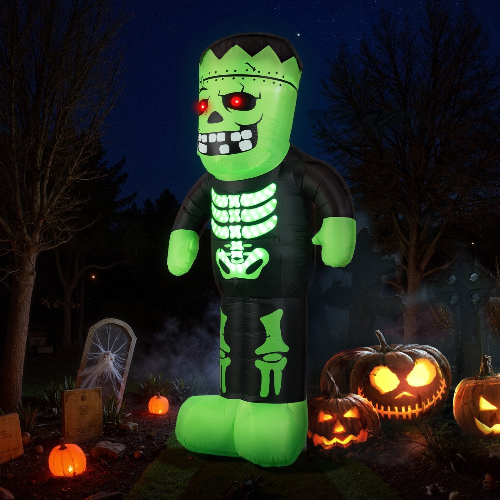 8.4 Feet Tall Halloween Inflatable Decoration Blow up Frankenstein Decoration