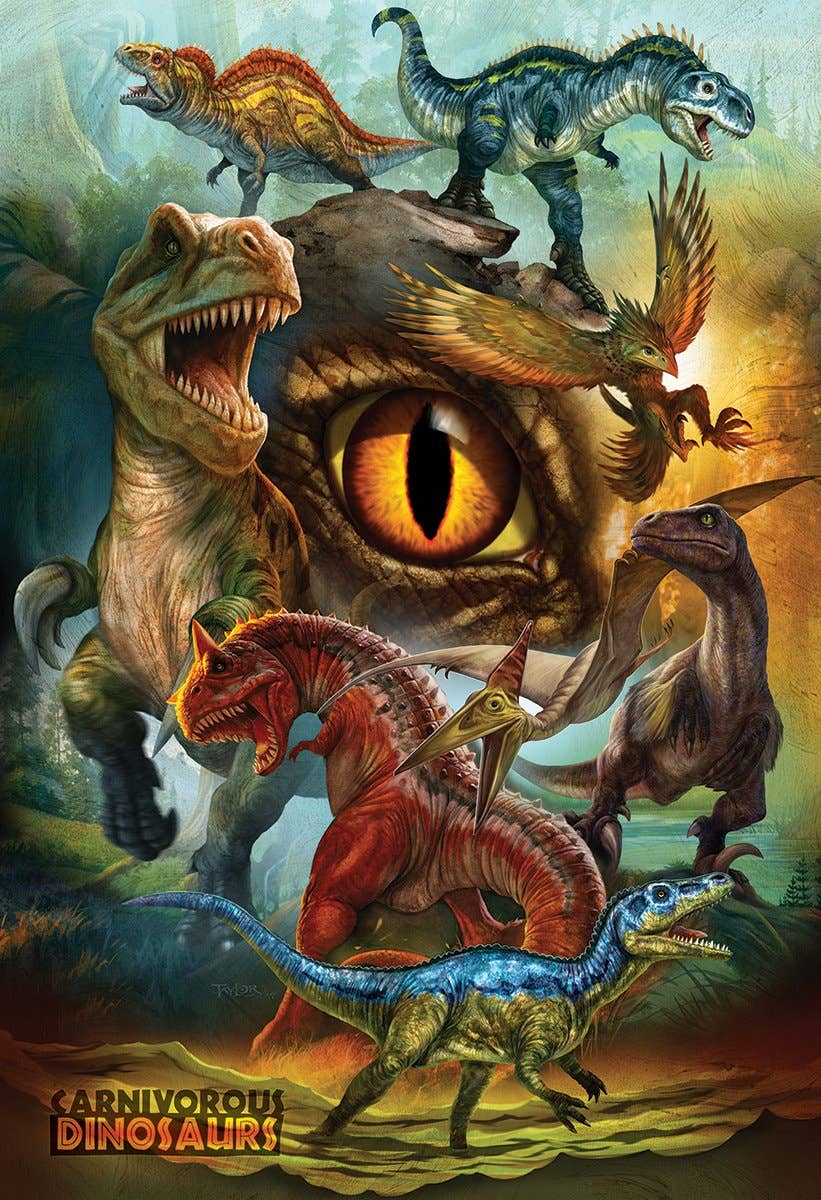 Eurographics Puzzles Canada - Carnivorous Dinosaurs - Premium Quality