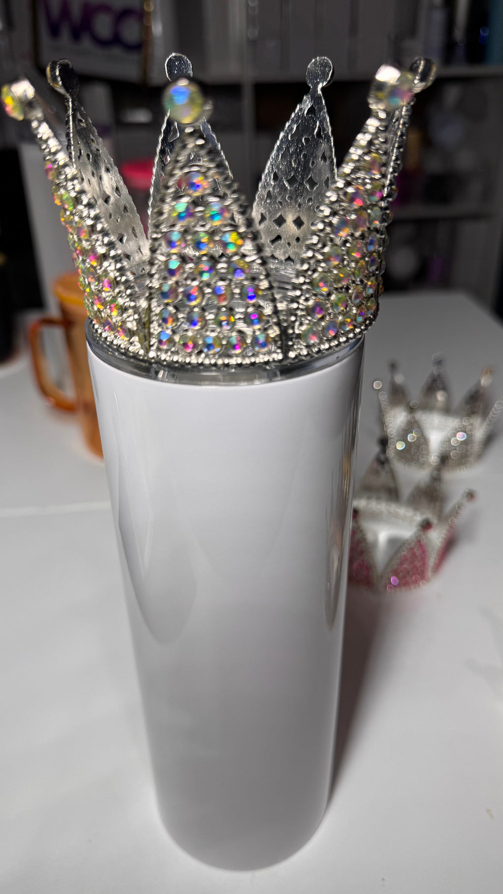 Tumbler Crown - Sparkle Rhinestone Topper