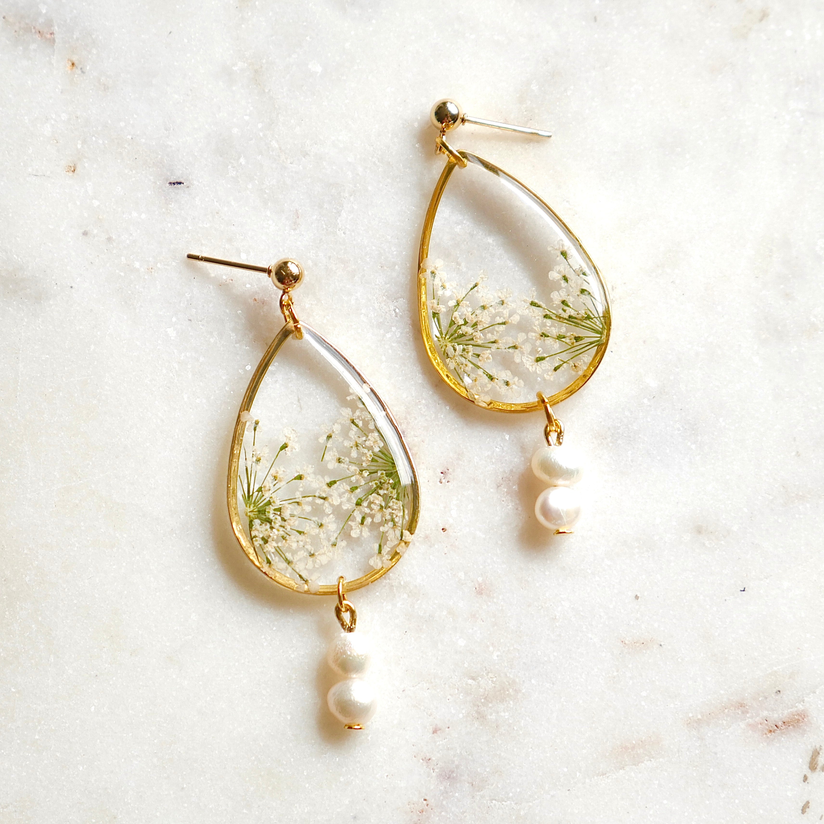 Boucles d'oreilles Perla - goutte