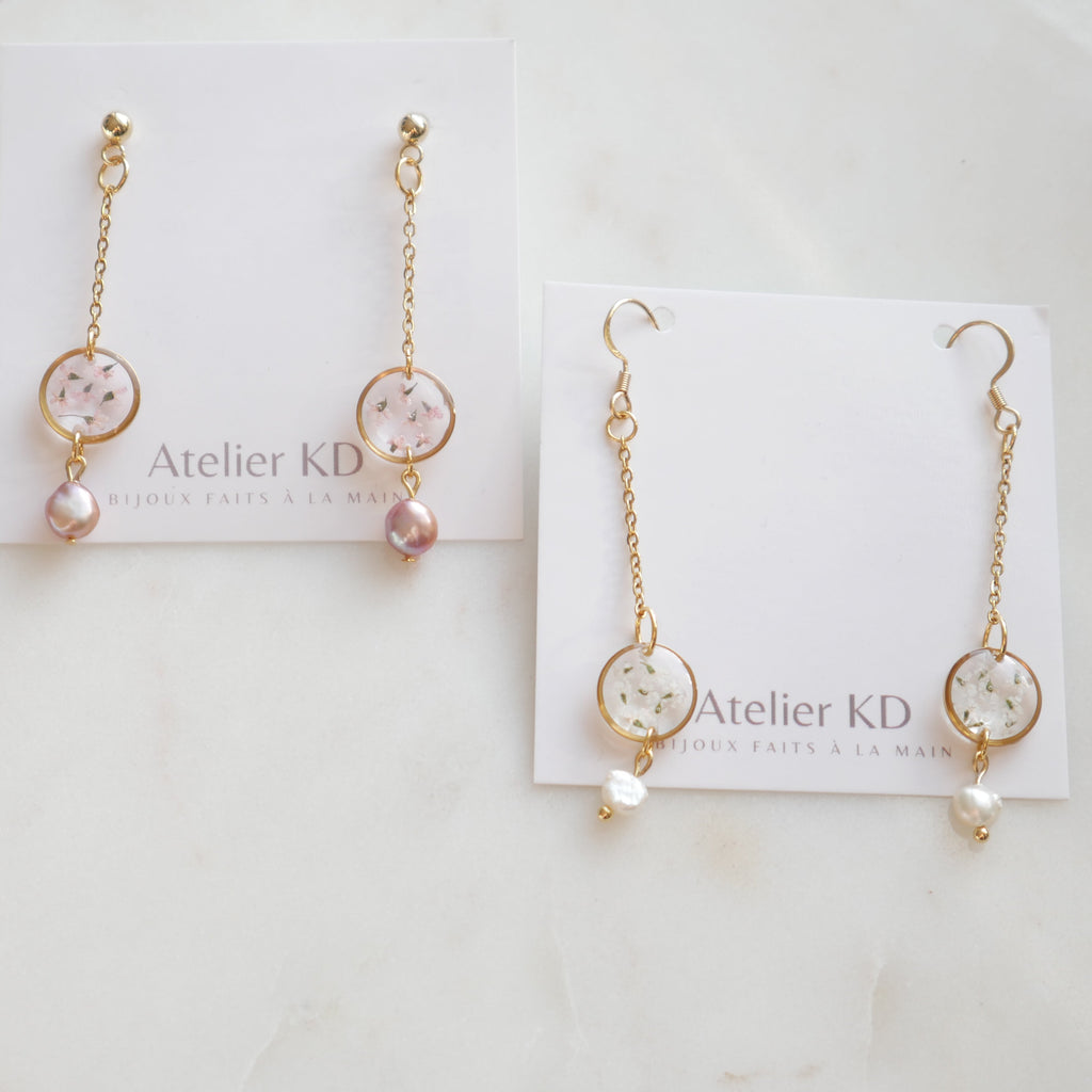 Boucles d'oreilles Perla - rond (mini)