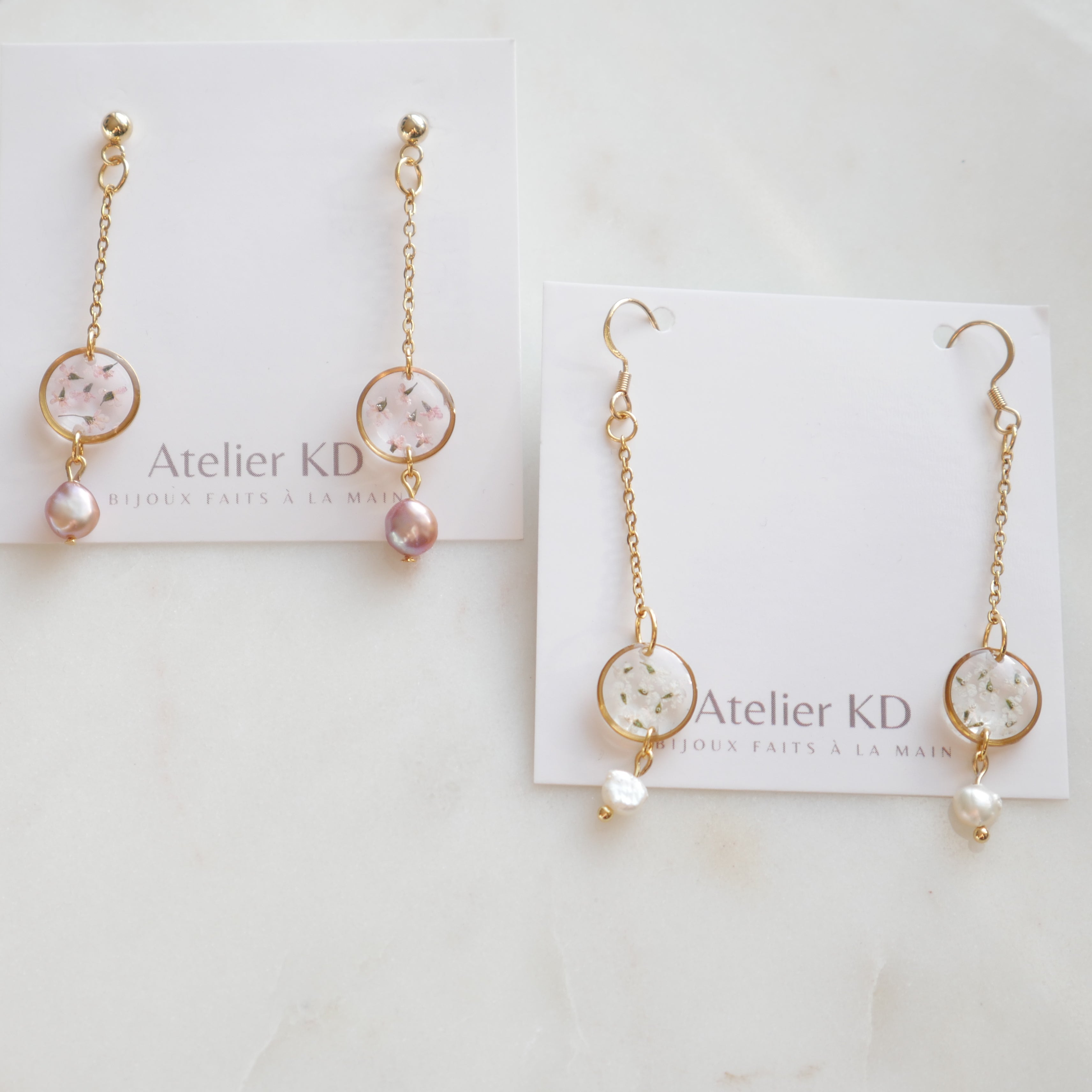 Boucles d'oreilles Perla - rond (mini)