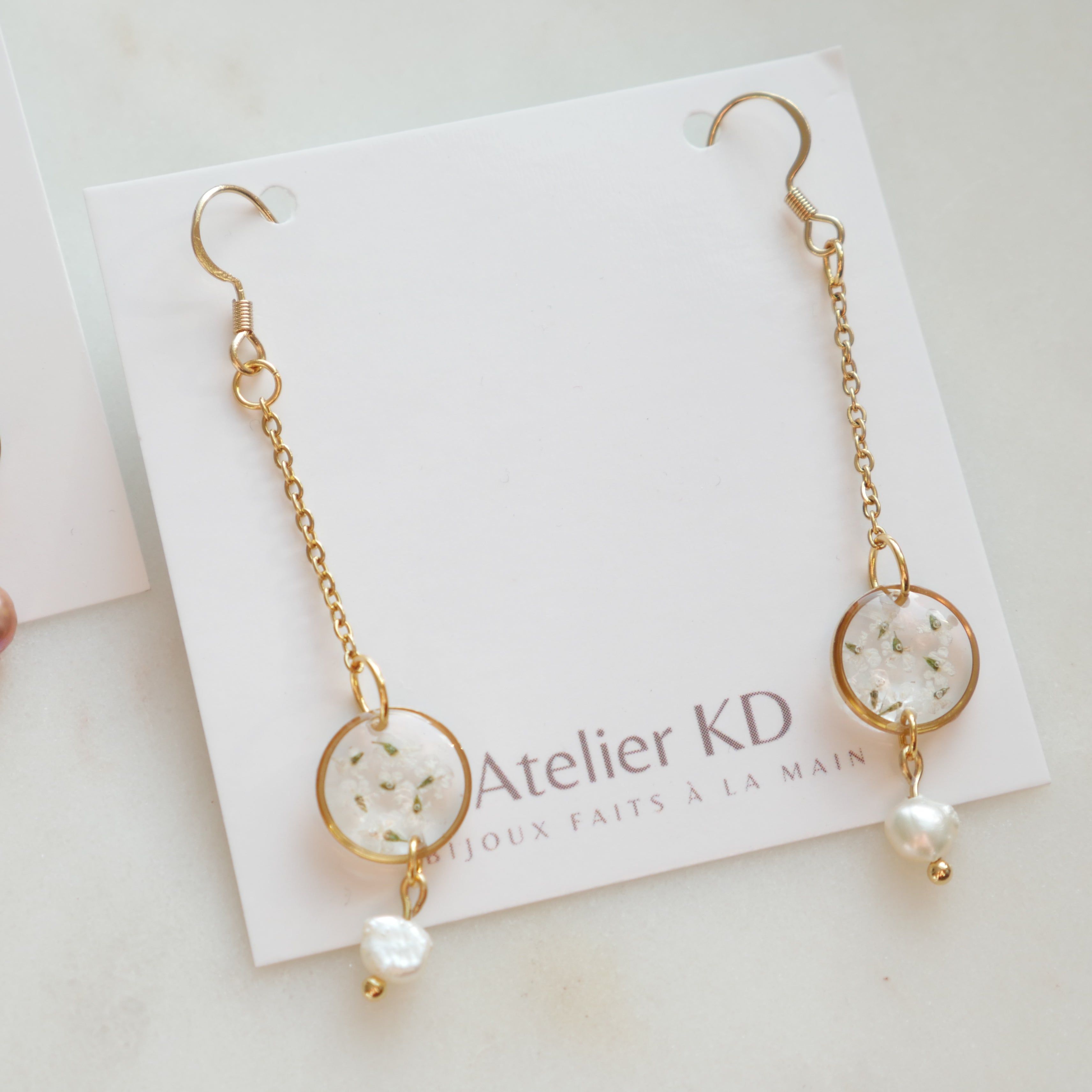 Boucles d'oreilles Perla - rond (mini)