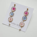 Boucles d'oreilles Perla trio- ronds 12mm