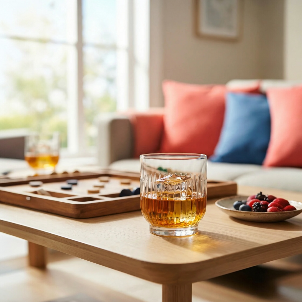 Ribbed Whisky Glasses 11oz - LAV TOKYO - Set of 6