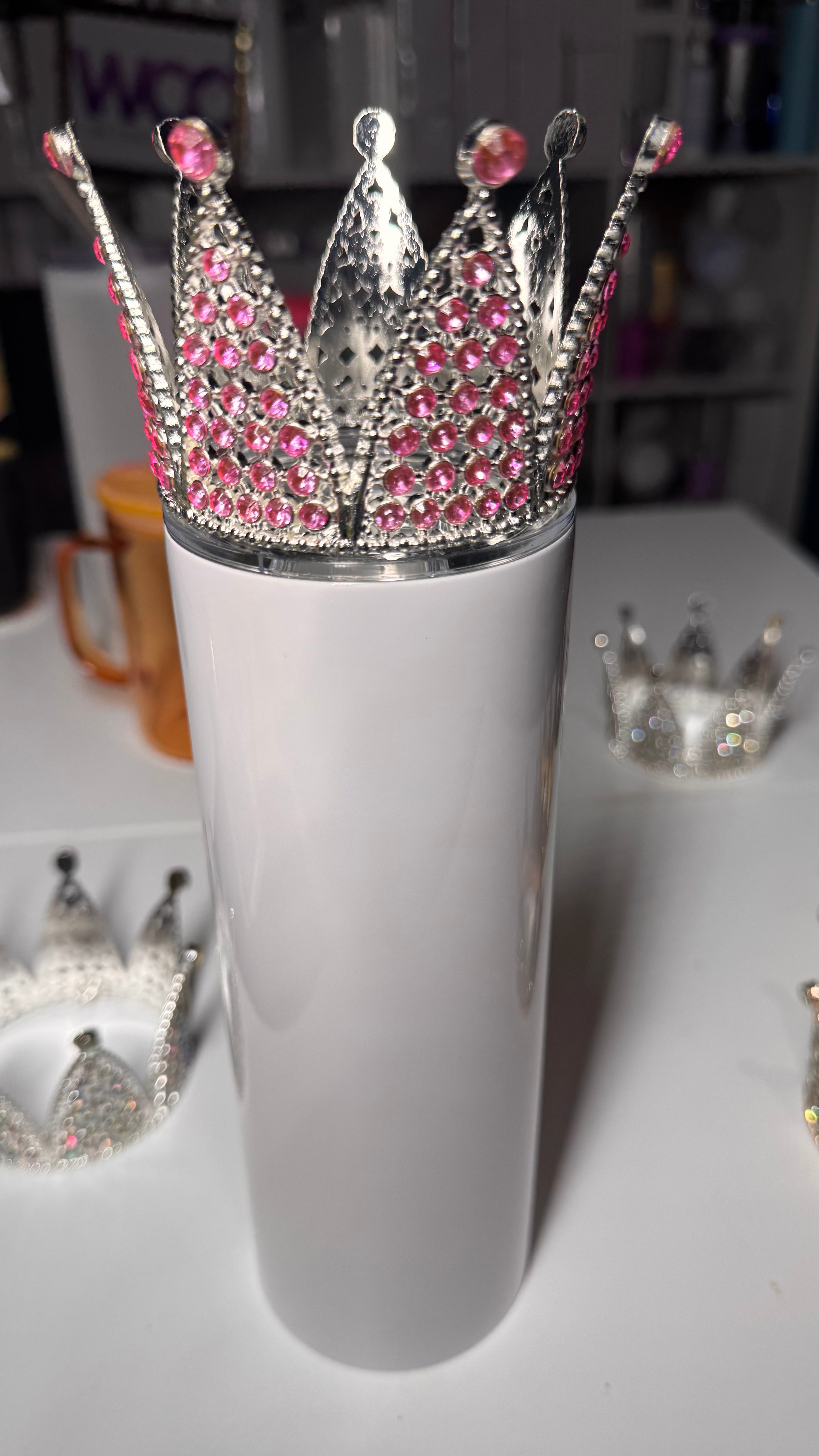 Tumbler Crown - Sparkle Rhinestone Topper