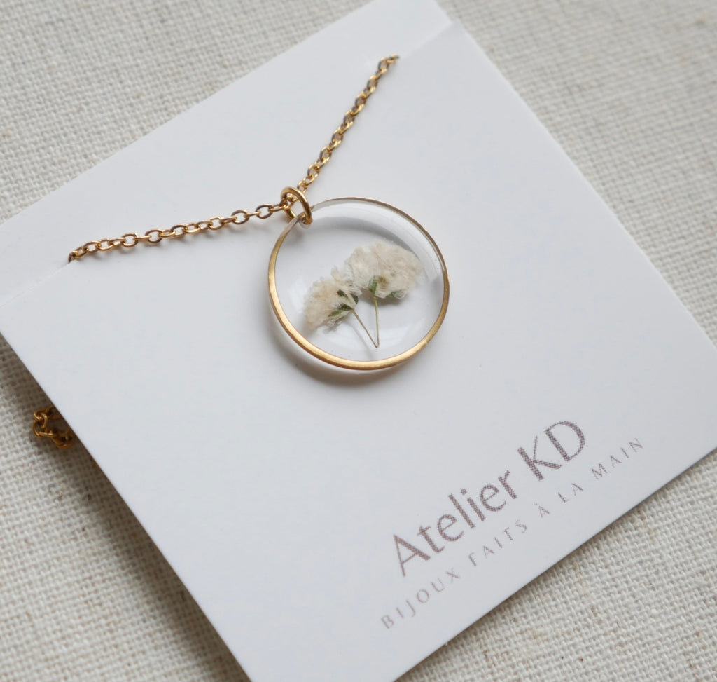 Collier Gigi duo blanc - rond (medium)