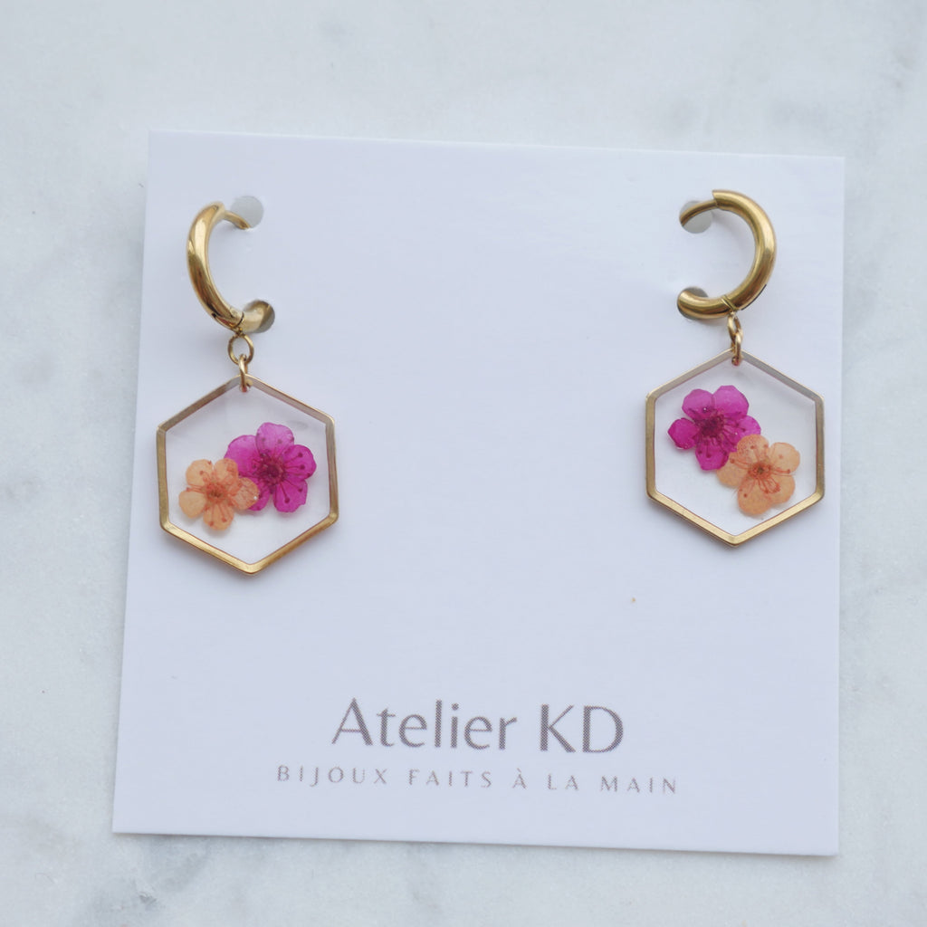 Edition Spéciale - Boucles d'oreilles Lola - hexa