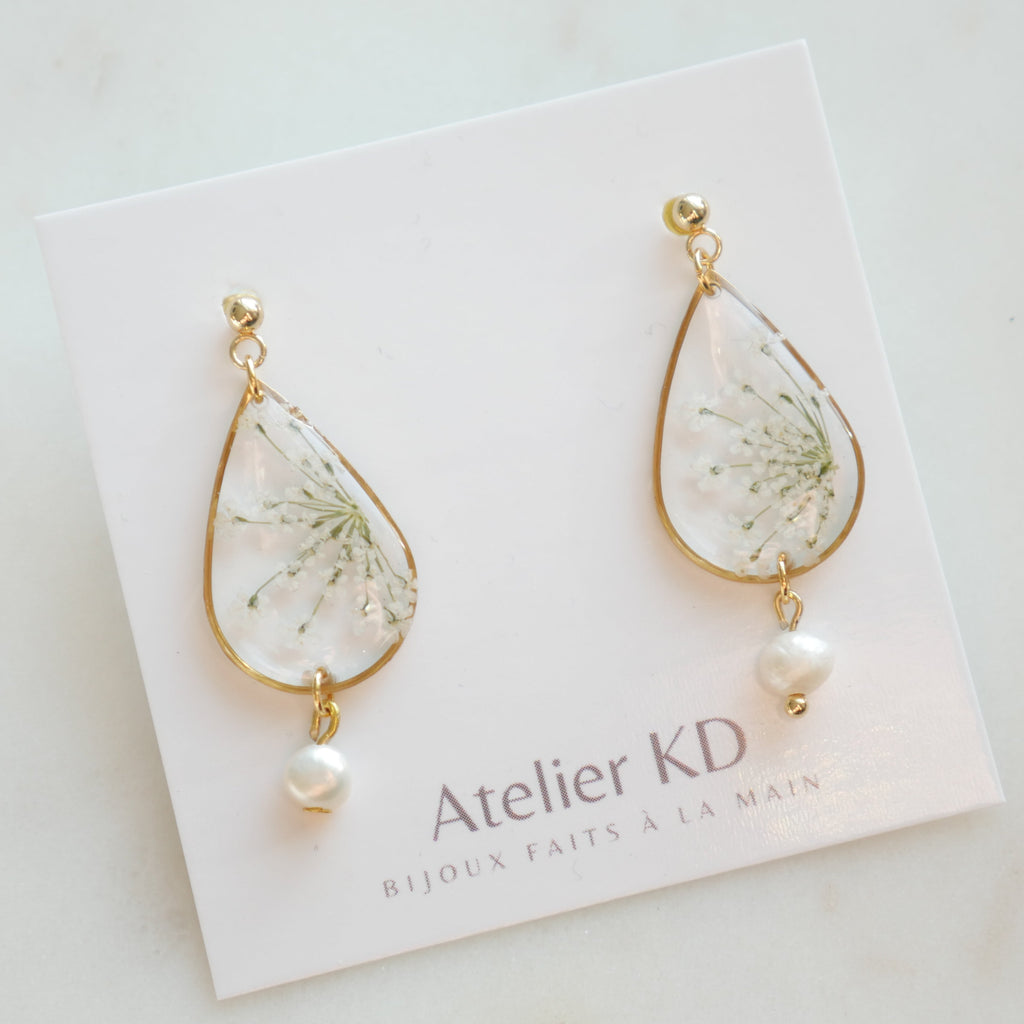 Boucles d'oreilles Perla - goutte (moyen)