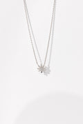 SILVER CANNABIS LEAF NECKLACE