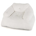 Bean Bag Chair Plush Lazy Sofa with Ultra-soft Velvet Cover-Beige