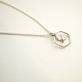 Bee in Hexagon Pendant