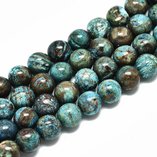 Blue Wave Jasper Gemstone Bead (Dyed)