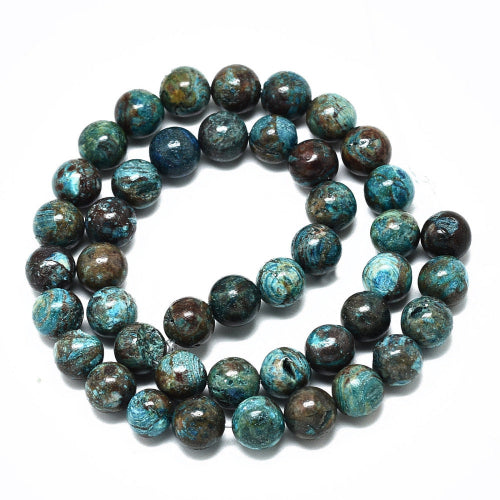 Blue Wave Jasper Gemstone Bead (Dyed)