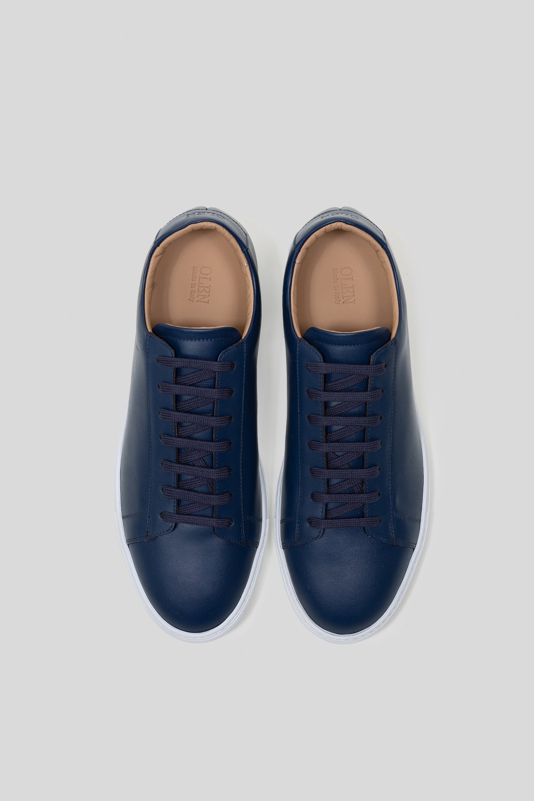 Royal Blue Calfskin Città Sneaker