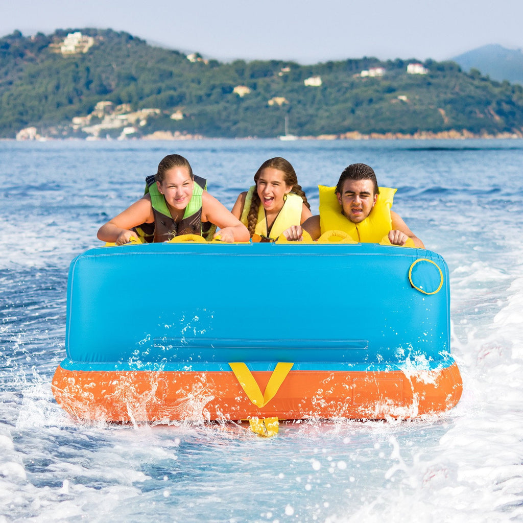 Boating 3 Riders Towable Tube Water Sport Towables Sofa Pull Tube with Nylon Cover