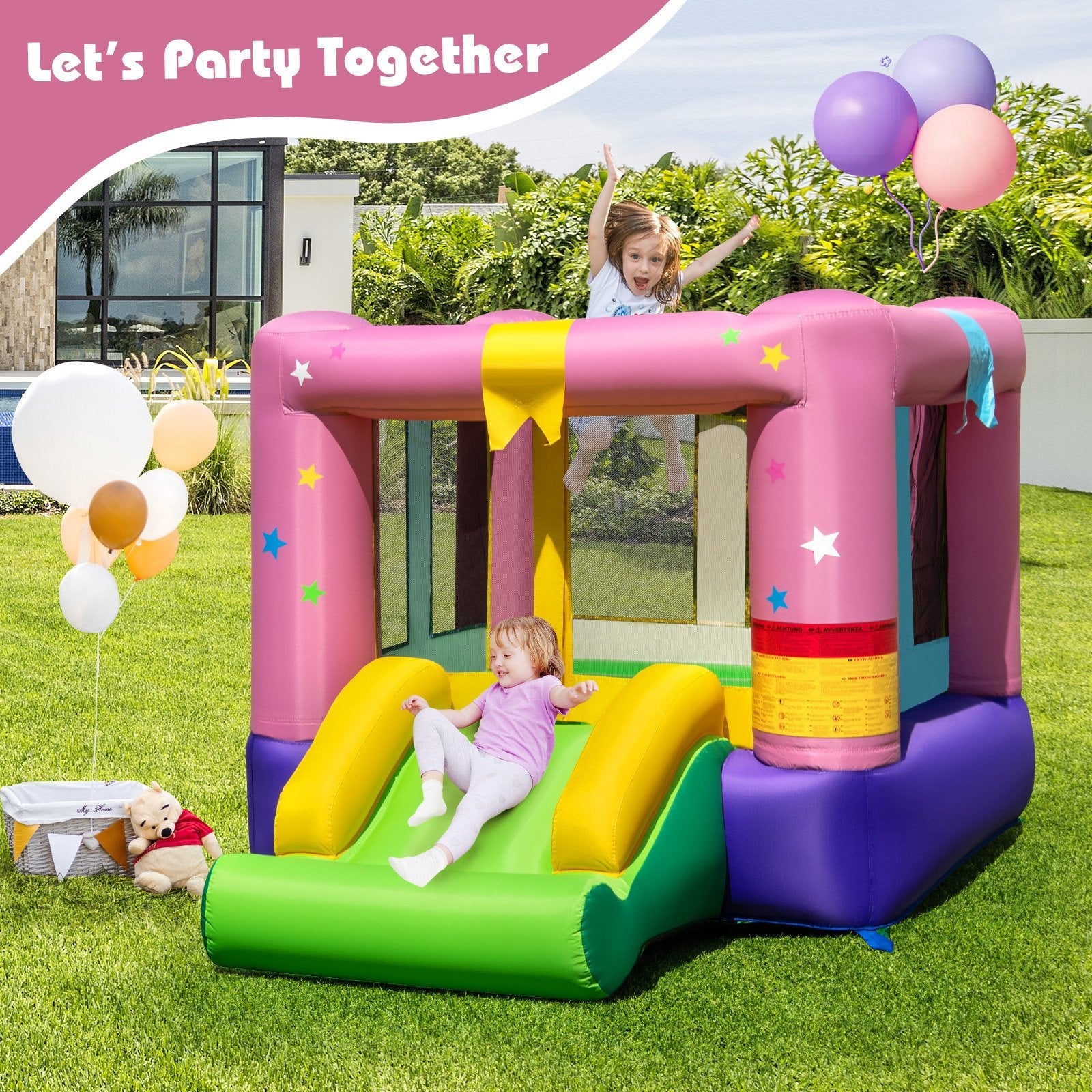 Bouncy Castle with Jumping Area and 520W Blower