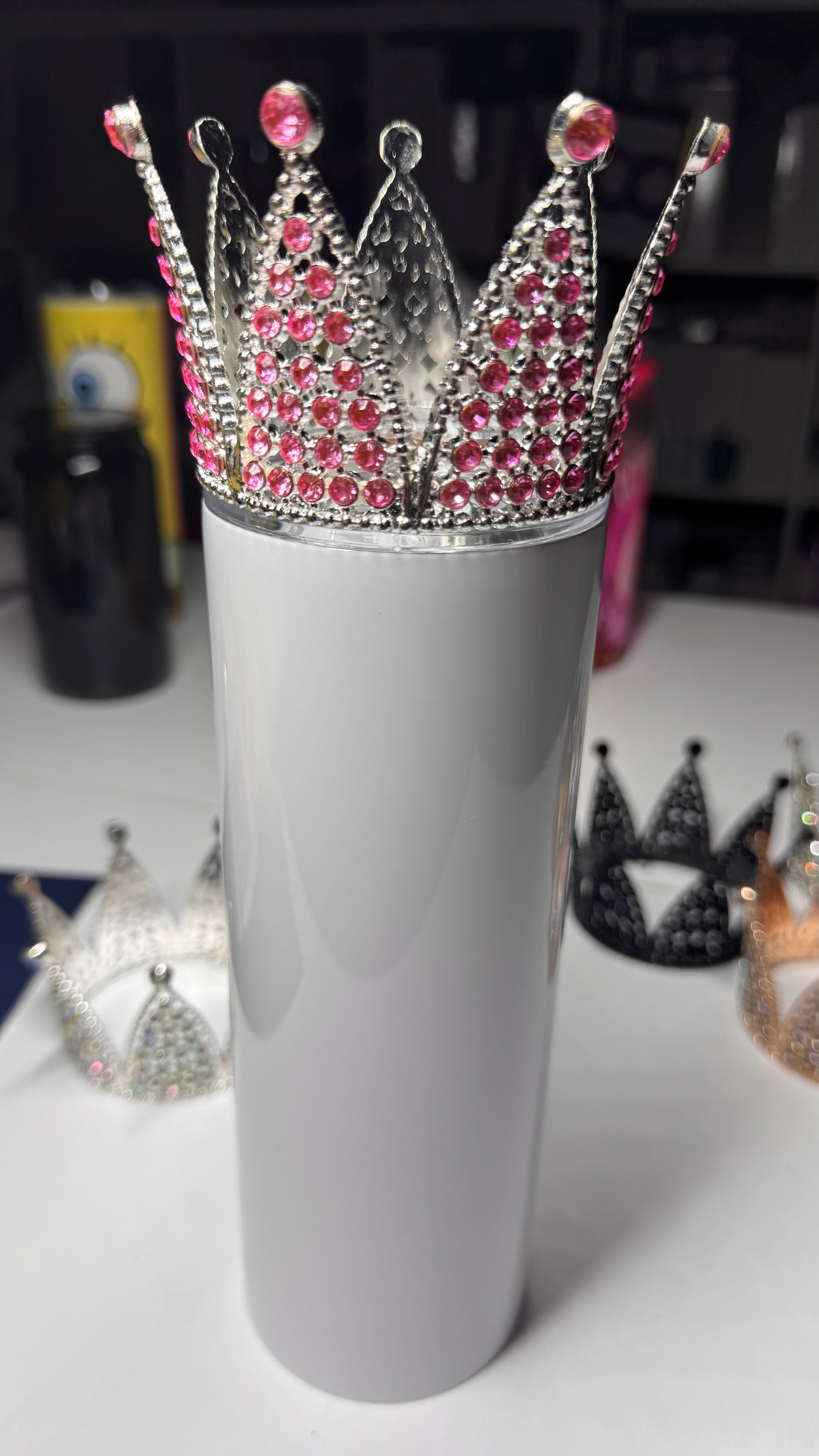 Tumbler Crown - Sparkle Rhinestone Topper