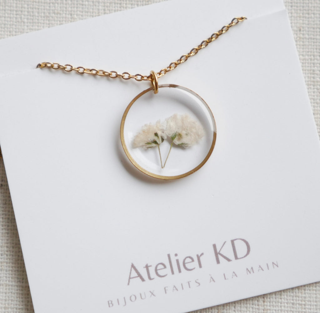 Collier Gigi duo blanc - rond (medium)