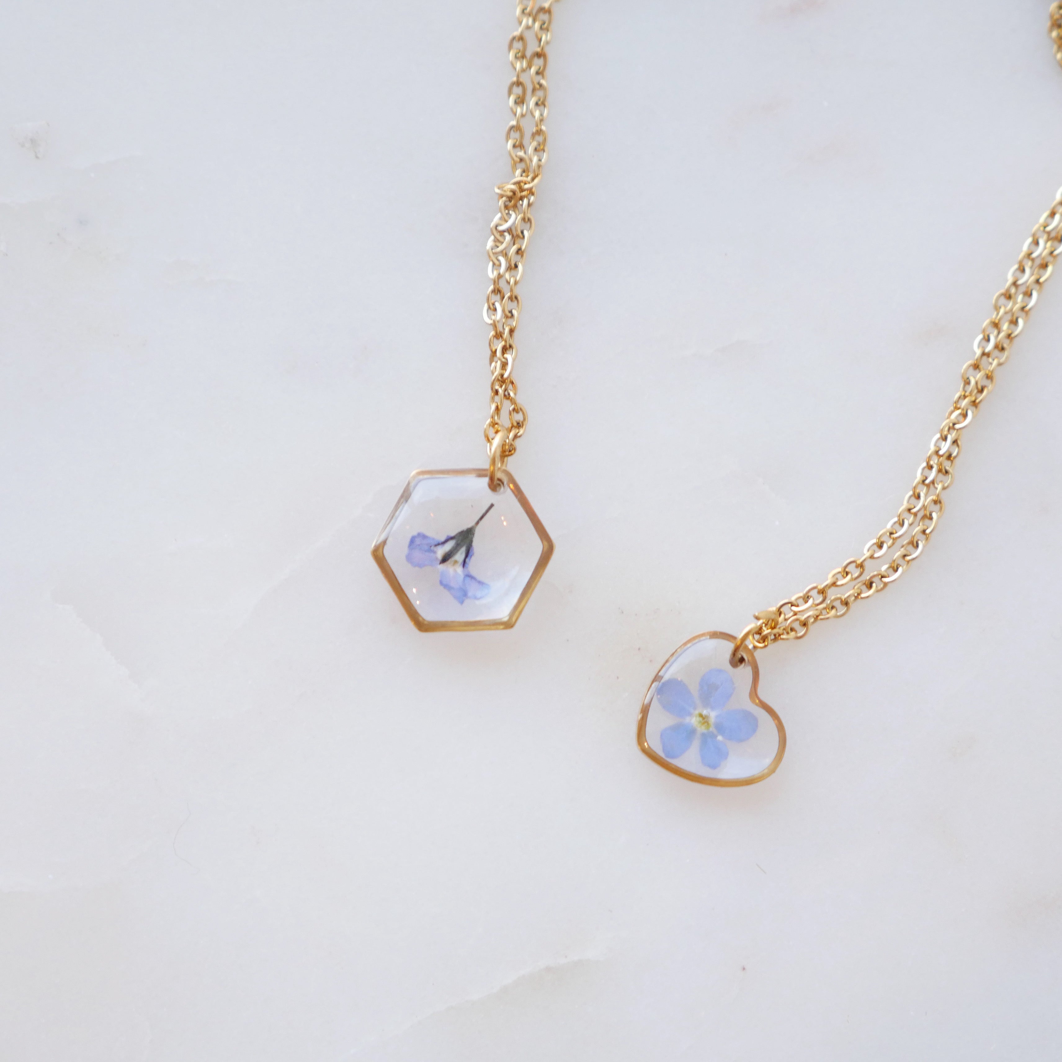 Collier Myosotis - petit 12mm