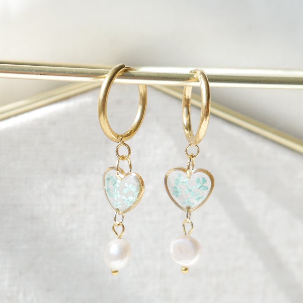 Boucles d'oreilles Perla - Lola (medium) petit coeur