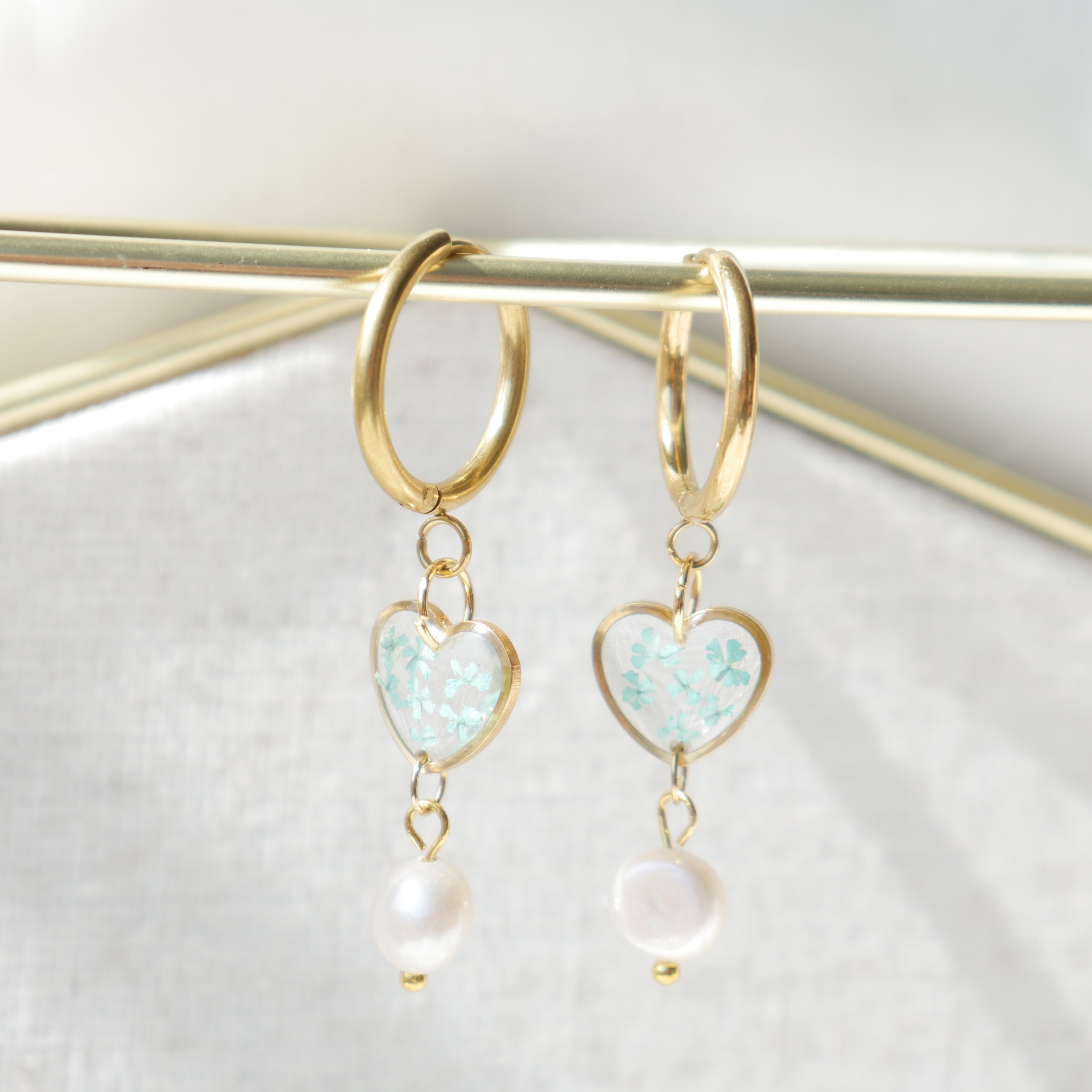 Boucles d'oreilles Perla - Lola (medium) petit coeur