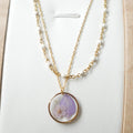 Collier double chaîne Léa  -  (moyen 15mm)