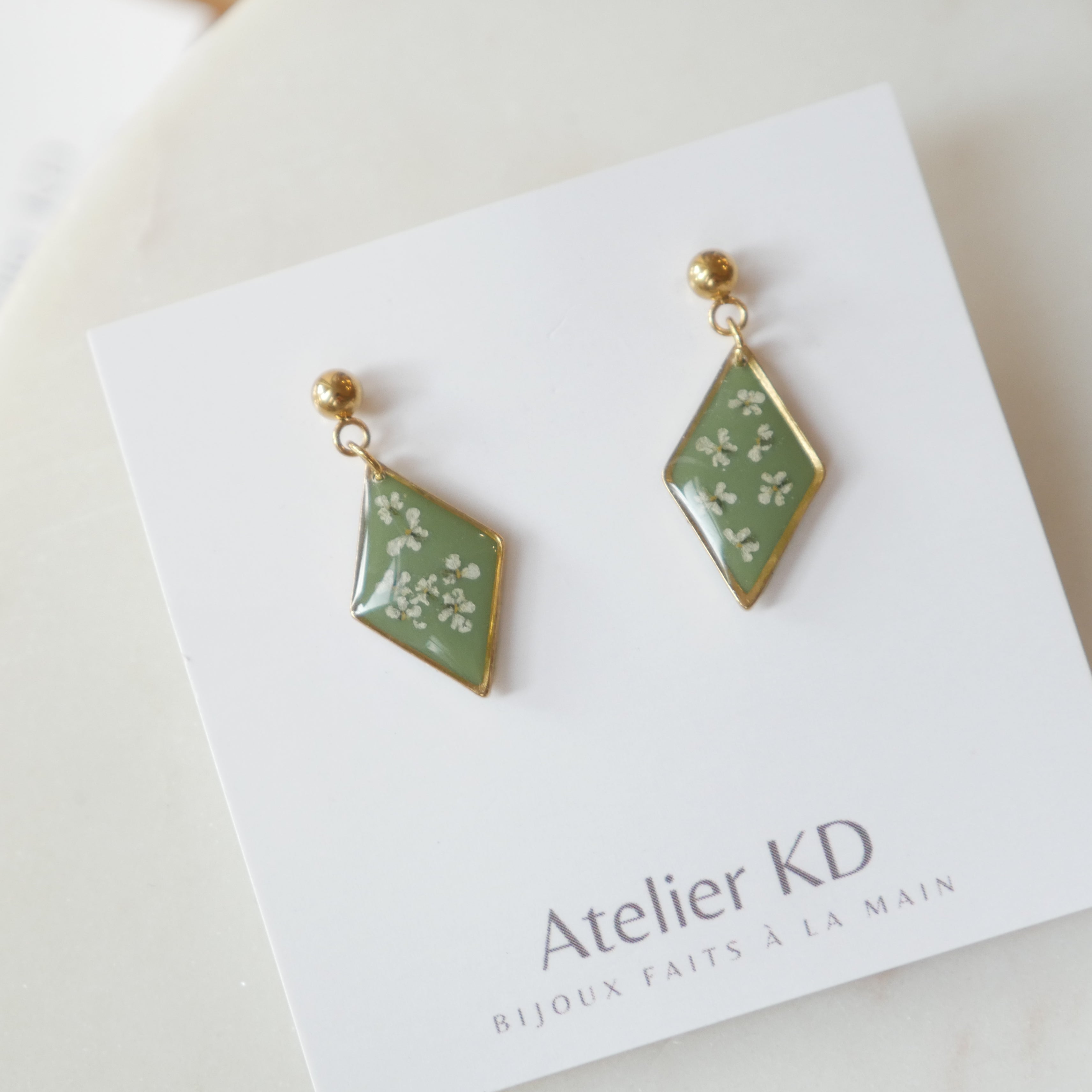 Boucles d'oreilles - losange 16mm - Édition spéciale automne 2025