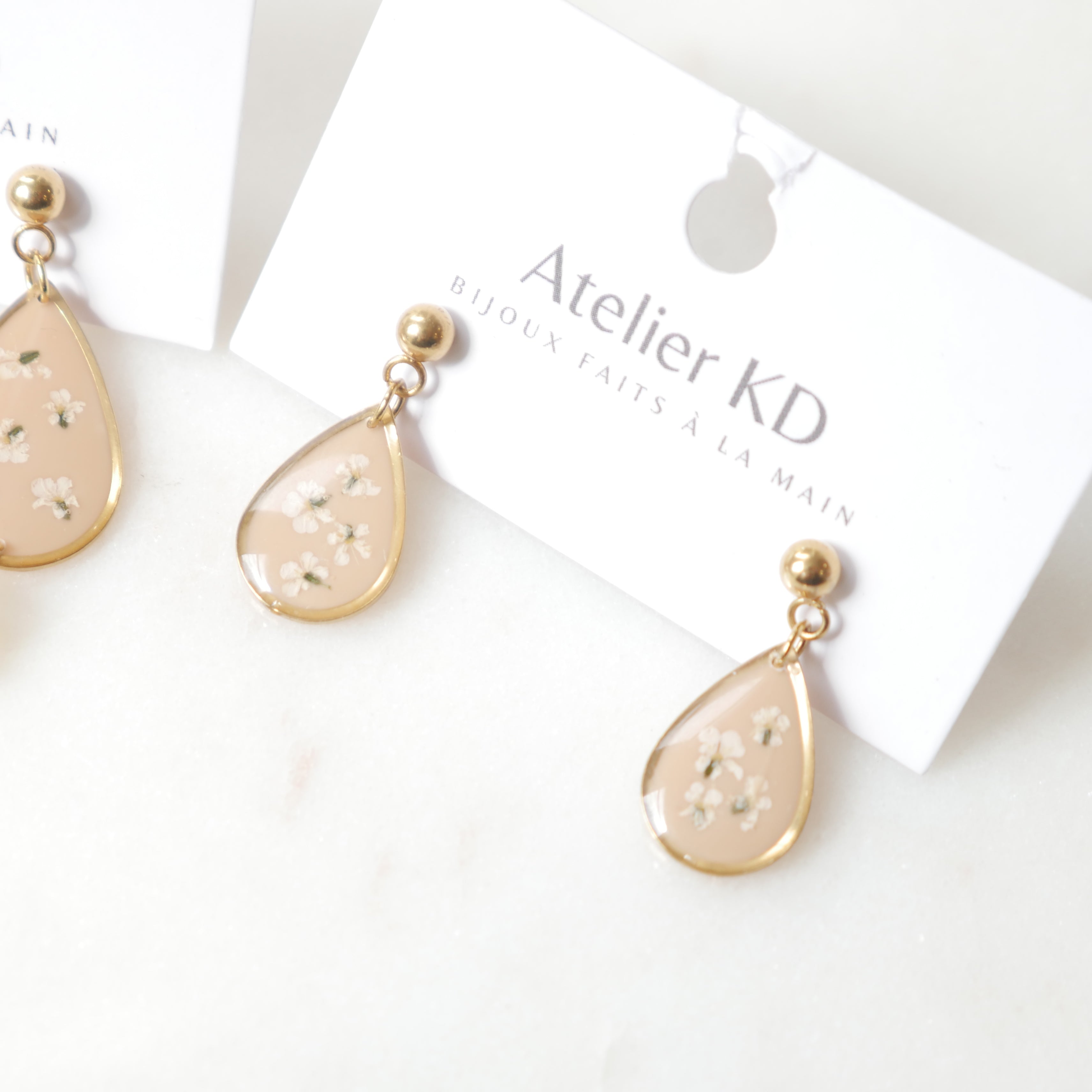Boucles d'oreilles - goutte 12mm - Edition spéciale automne 2025