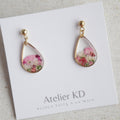 Boucles d’oreilles bouquet - rond 16mm