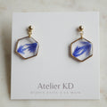 Boucles d'oreilles Blu - hexa(médium)