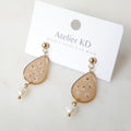Boucles d'oreilles Perla - goutte 20mm - Édition spéciale automne 2025