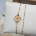 Bracelet Sofia double - orange