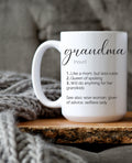Grandma / Nana Definition Mug | 15oz Coffee Mug | Grandmother Gift | Nana Gift Idea | New Grandma Announcement | Family Gift