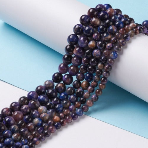 Galaxy Tigers Eye Gemstone Bead