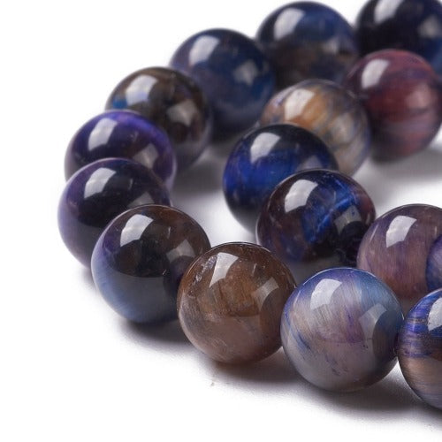 Galaxy Tigers Eye Gemstone Bead