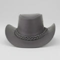 Premium Leather Wide Brim Western Hat. Lightweight Top Grain Rodeo Hat