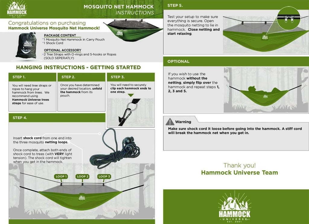 Mosquito Net Hammock 210T