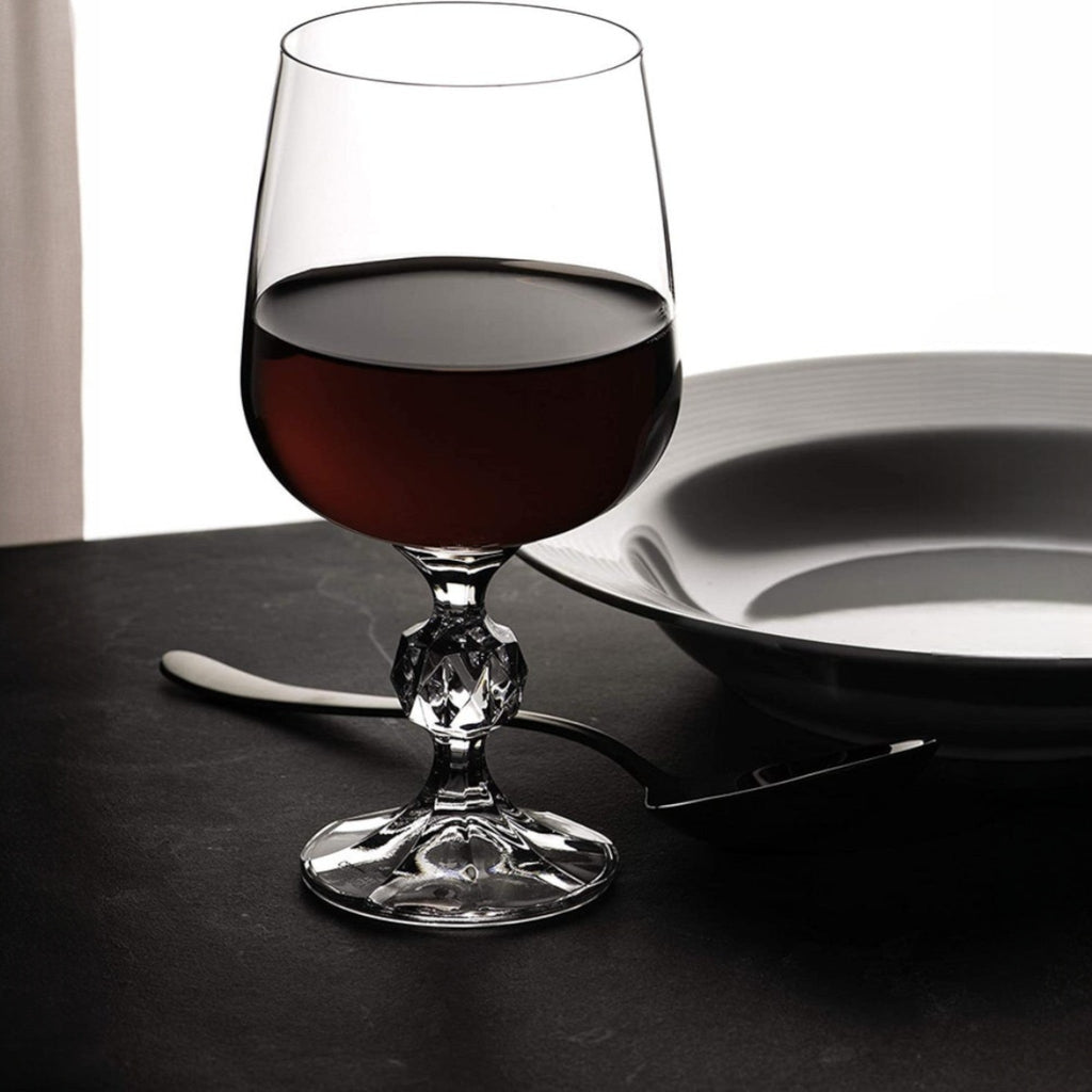 Crystal Wine Glasses 8 Oz - CRYSTALEX - Set of 6
